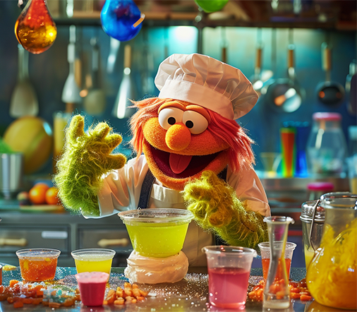 Chef mixing a bowl of jelly Chef mixing a bowl of jelly